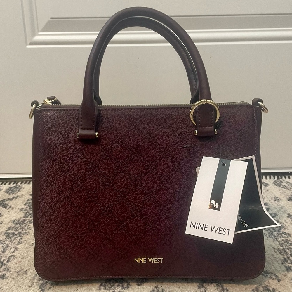 Maroon Nine West Handbag